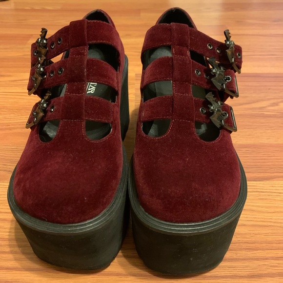 Killstar | Shoes | Nwop Killstar Scarlet Platform Mary Janes | Poshmark